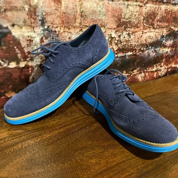 PREOWNED Men’s Cole Haan Zerogrand Wingtip Oxfords - Picture 7 of 9